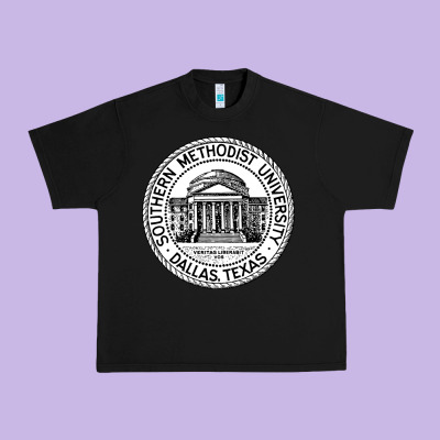 Southern Methodist University Urban Heavy Tee Designed By Artisfamous