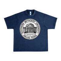 Navy southern methodist university Urban Heavy Tee - artisFamous