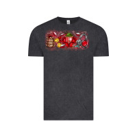 Vintage Black Merry Christmas Vintage Tee - CowhideDigitalArt