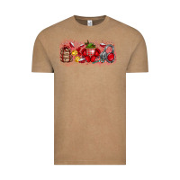 Vintage Coffee Merry Christmas Vintage Tee - CowhideDigitalArt