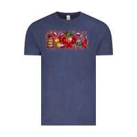 Vintage Denim Merry Christmas Vintage Tee - CowhideDigitalArt