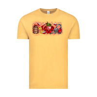 Vintage Mustard Merry Christmas Vintage Tee - CowhideDigitalArt