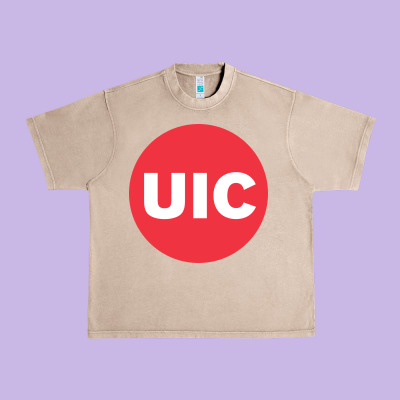 University Of Illinois At Chicago Circle Urban Heavy Tee Designed By Artisfamous