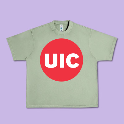 University Of Illinois At Chicago Circle Urban Heavy Tee Designed By Artisfamous