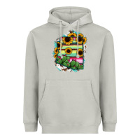 Moon Dust Arizona Map Sunflower Cactus Serape Heavyweight Hoodie - RanaPortraitStore