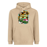 Mushroom Arizona Map Sunflower Cactus Serape Heavyweight Hoodie - RanaPortraitStore
