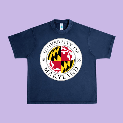 University Of Maryland Urban Heavy Tee Designed By Artisfamous