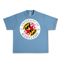 Pebble Blue university of maryland Urban Heavy Tee - artisFamous