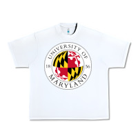 White university of maryland Urban Heavy Tee - artisFamous