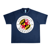 Navy university of maryland Urban Heavy Tee - artisFamous
