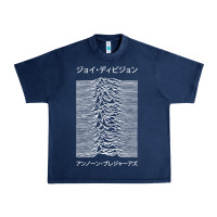 Navy joy division pleasures  japanese Urban Heavy Tee - artisFamous