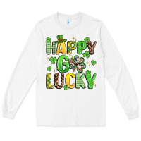 White happy go lucky Long Sleeve Tee - Artiststas