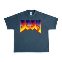 Midnight Navy doom video game Urban Heavy Tee - artisFamous