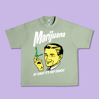 Smoking Marijuana Urban Heavy Tee Designed By Artisfamous