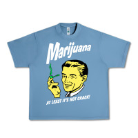Pebble Blue smoking marijuana Urban Heavy Tee - artisFamous