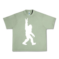 Oil Green funny bigfoot rock and roll t shirt for sasquatch believers Urban Heavy Tee - artisFamous
