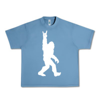 Pebble Blue funny bigfoot rock and roll t shirt for sasquatch believers Urban Heavy Tee - artisFamous