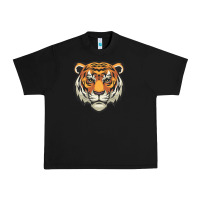Black tiger vector face Urban Heavy Tee - artisFamous