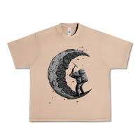 Burro digging the moon Urban Heavy Tee - artisFamous