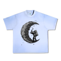 Grape Ice digging the moon Urban Heavy Tee - artisFamous