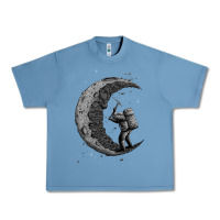 Pebble Blue digging the moon Urban Heavy Tee - artisFamous