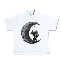White digging the moon Urban Heavy Tee - artisFamous