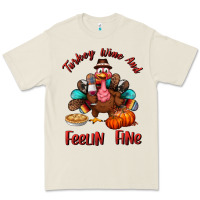 Bone turkey wine and feelin fine Premium Tee - BundleAndBundleShop