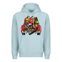 Blue Mist christmas truck Premium Hoodie - RanaPortraitStore