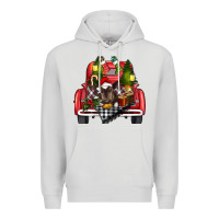 Dove Grey christmas truck Premium Hoodie - RanaPortraitStore