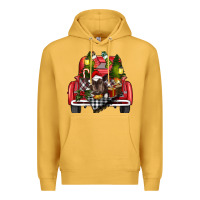 Mustard christmas truck Premium Hoodie - RanaPortraitStore