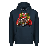 Navy christmas truck Premium Hoodie - RanaPortraitStore