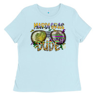 Baby Blue mardi gras dude Ladies Tee - SublimationCraftShop