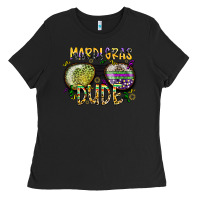 Black mardi gras dude Ladies Tee - SublimationCraftShop