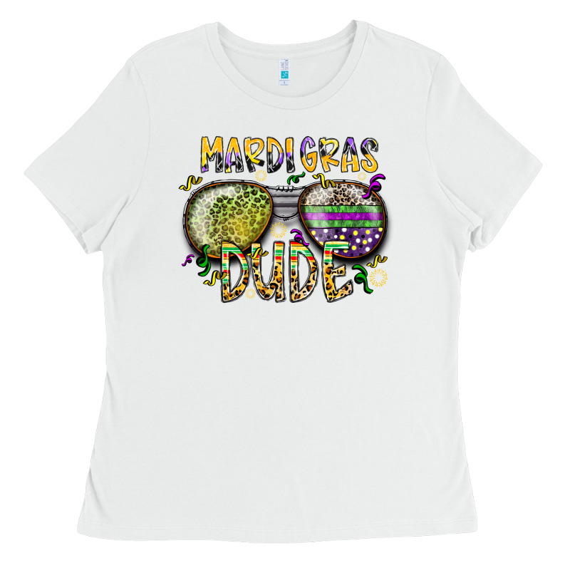 Mardi Gras Dude Ladies Tee by SublimationCraftShop | Teevron