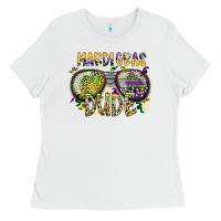 White mardi gras dude Ladies Tee - SublimationCraftShop