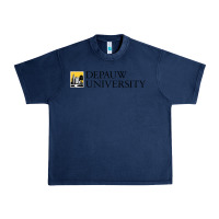 Navy Depauw College Urban Heavy Tee - artisFamous