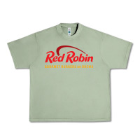 Oil Green Resto Red Robin Urban Heavy Tee - artisFamous