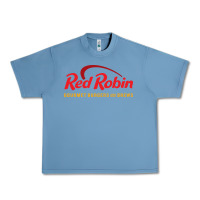 Pebble Blue Resto Red Robin Urban Heavy Tee - artisFamous