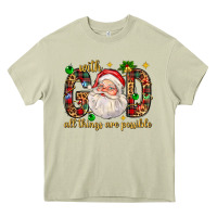 Mossy with god all things are possible with santa claus bbs Heavy Core Tee - BundleAndBundleShop