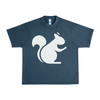 Midnight Navy squirrel Urban Heavy Tee - artisFamous