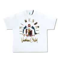 White jimi hendrix Urban Heavy Tee - artisFamous