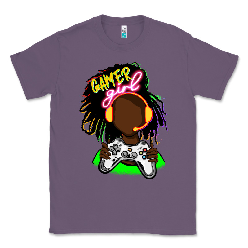 Black Gamer Girl Classic Tee by FaDigitalArtStudio | Teevron