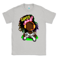 Moon Dust black gamer girl Classic Tee - FaDigitalArtStudio