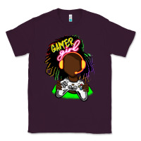 Plum black gamer girl Classic Tee - FaDigitalArtStudio