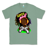 Sage black gamer girl Classic Tee - FaDigitalArtStudio