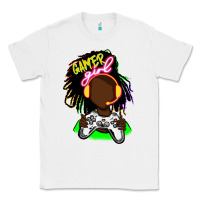 White black gamer girl Classic Tee - FaDigitalArtStudio