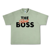 Oil Green the real boss matching couple Urban Heavy Tee - artisFamous