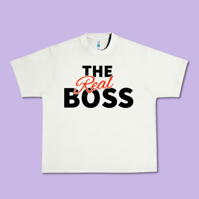 The Real Boss Matching Couple Urban Heavy Tee Designed By Artisfamous