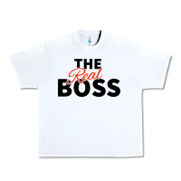 White the real boss matching couple Urban Heavy Tee - artisFamous