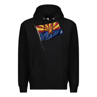 Black arizona flag Premium Hoodie - BarkalooDesign